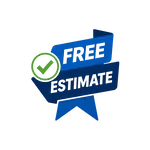 Free estimate badge for bathroom renovation services in Burlington