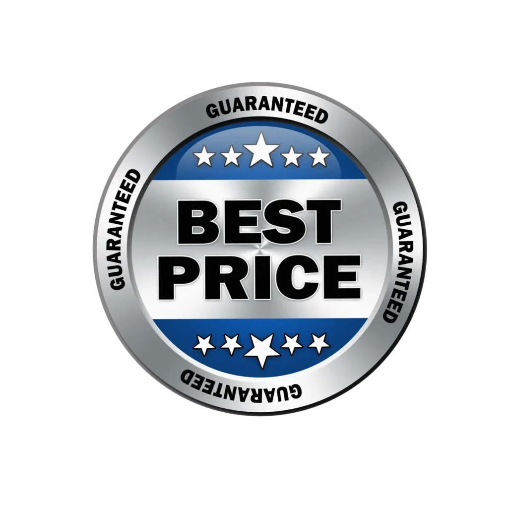 Lowest price guarantee badge for Burlington bathroom renovation projects
